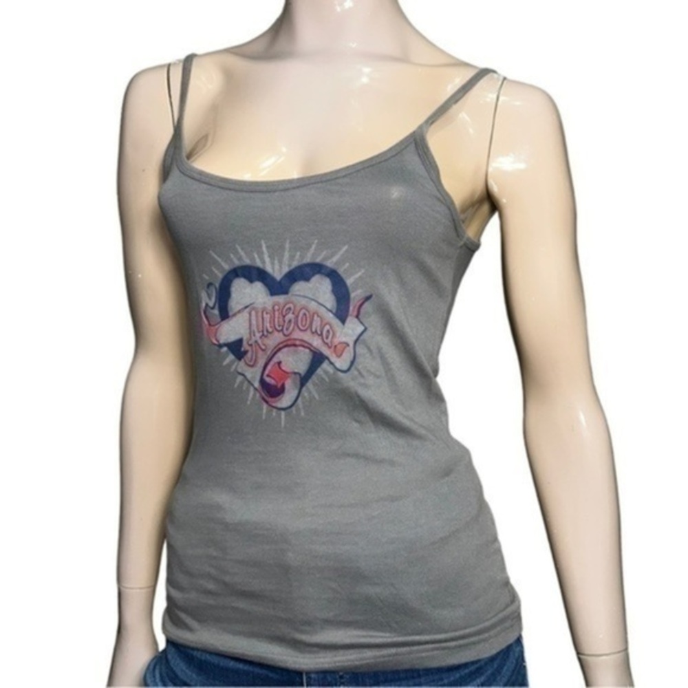 GFS CoEd Vintage Women’s Size M Gray Arizona Graphic Cotton Camisole Tank Top